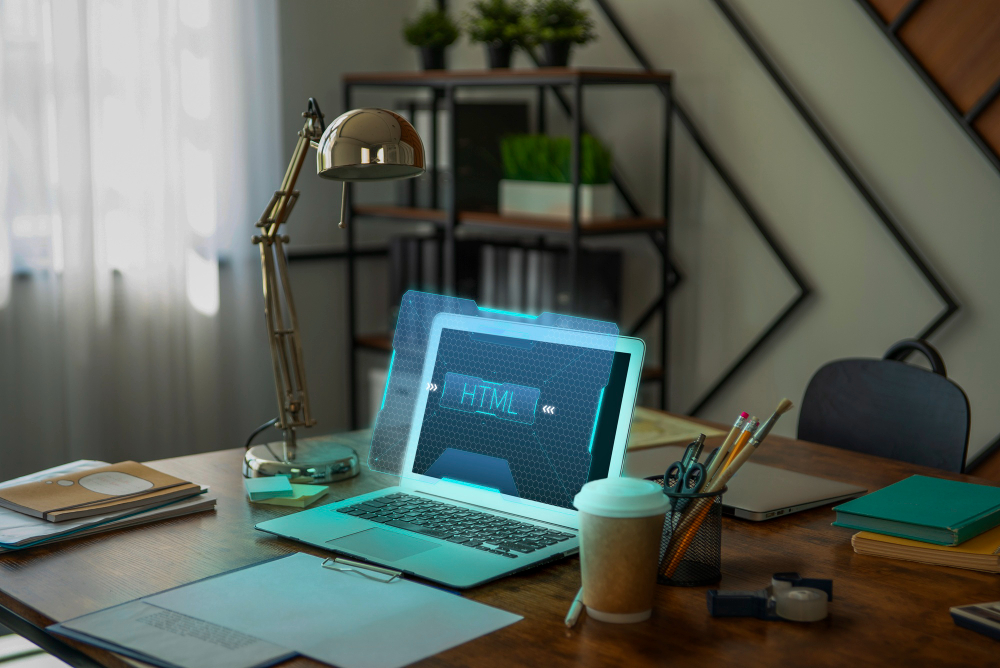 Comparison graphic showing n8n vs Zapier with icons and automation workflow elements.