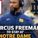 Marcus Freeman Declines NFL Interest, Will Remain at Notre Dame