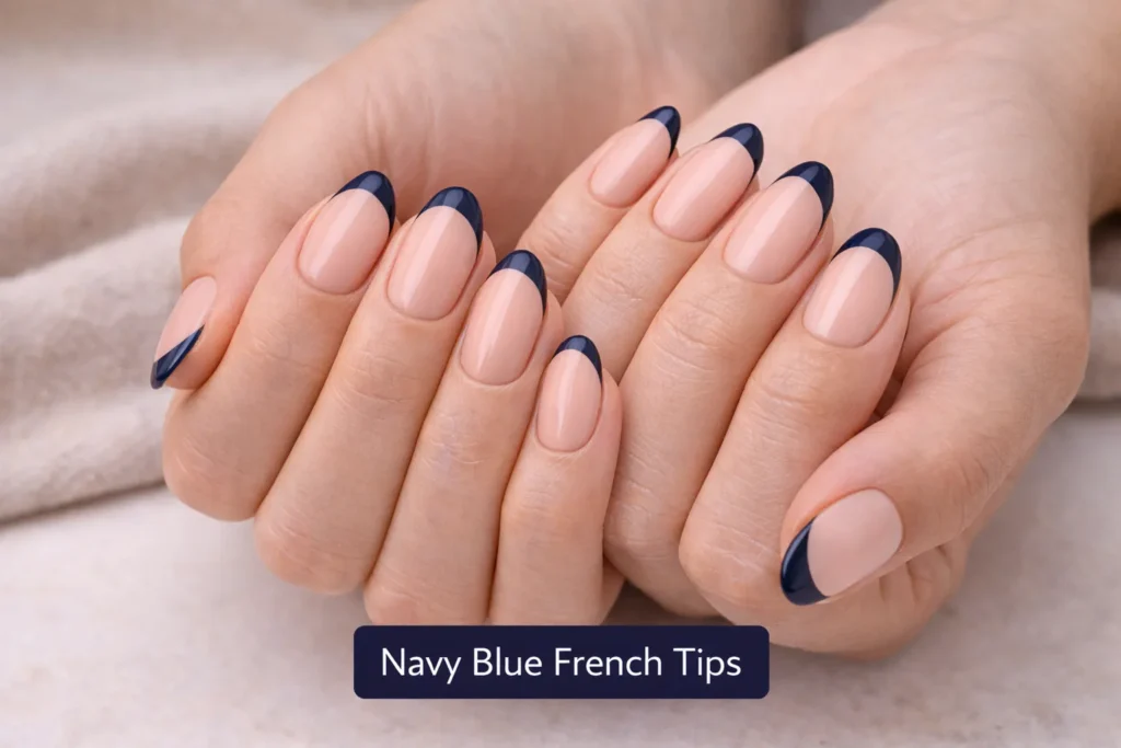 Blue French Tips