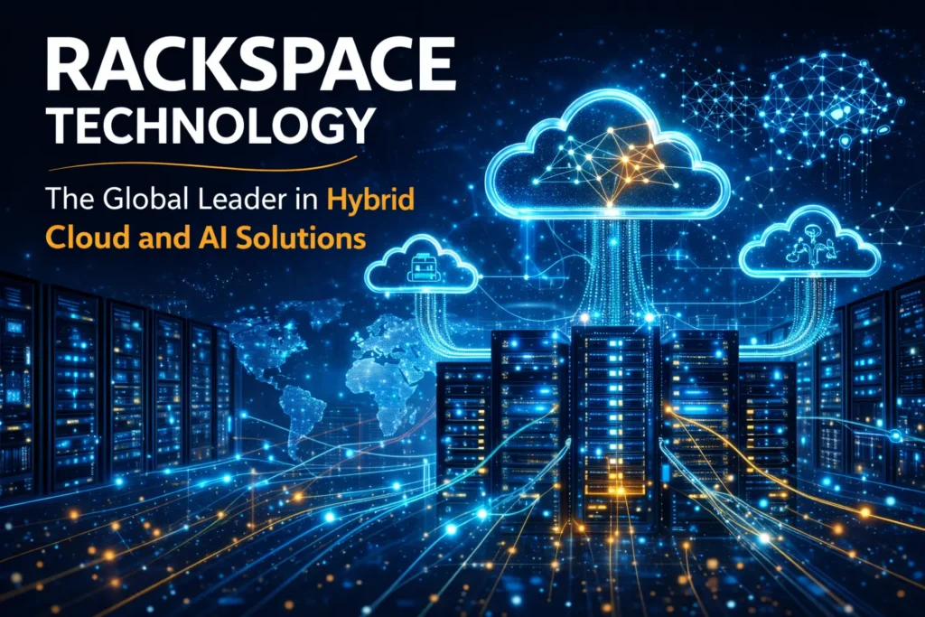 Rackspace Technology hybrid cloud and AI solutions connecting global data centers and enterprise cloud infrastructure