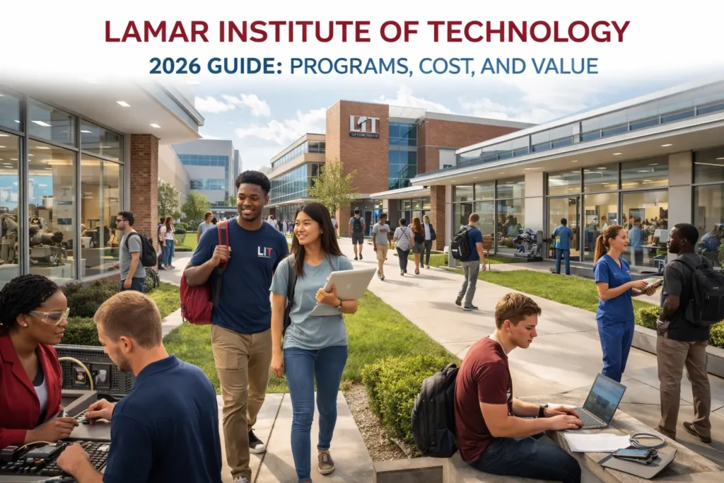 Lamar Institute of Technology LIT campus with students exploring programs and technical education facilities in 2026