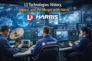 Engineers working with aerospace and defense systems representing L3 Technologies and the merger with Harris